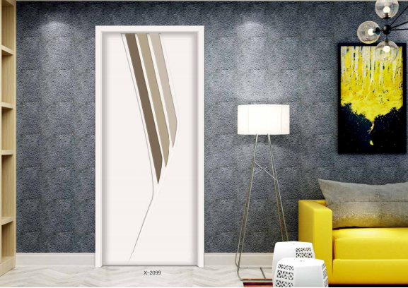 鑫順來(lái)X-2099雕花叉色平開(kāi)隔音實(shí)木烤漆門(mén)