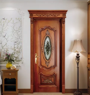 廠家直銷愉心X-4082復(fù)古實(shí)木烤漆門