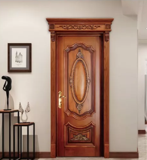 廠家批發(fā)愉心X-4081復(fù)古實(shí)木烤漆門