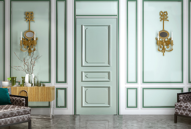 廠價直銷鑫順來X-6072平開外扣實木烤漆門