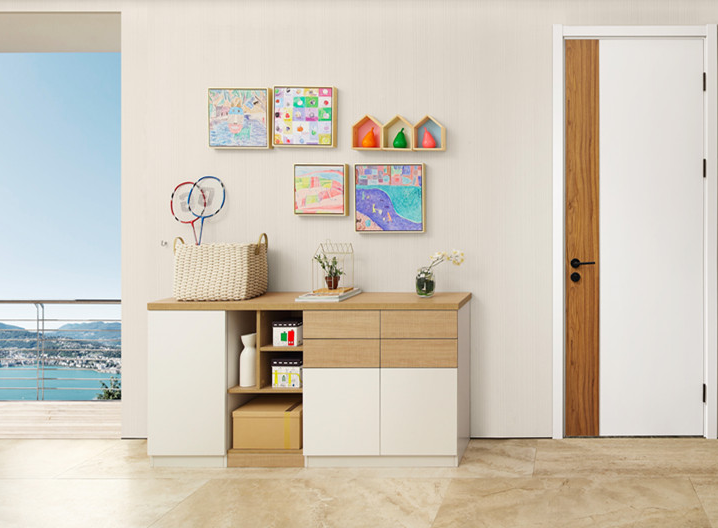 廠價(jià)直銷鑫順來X-6048平開實(shí)木烤漆門