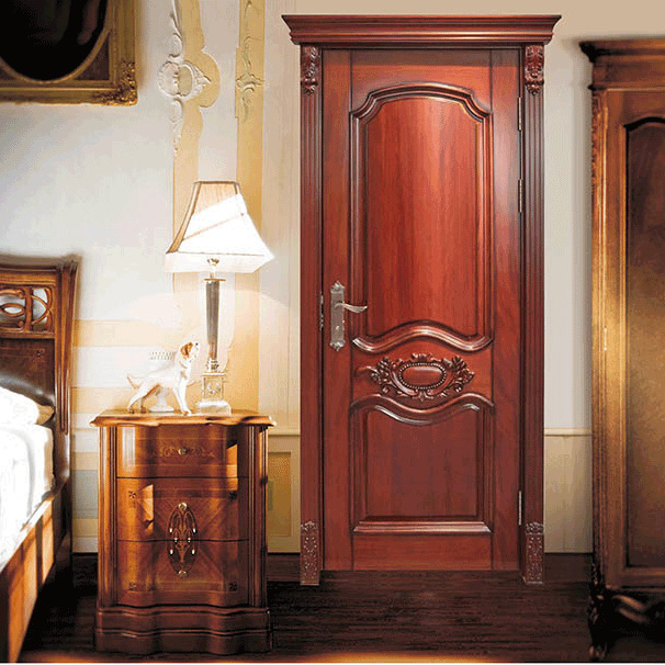 廠價直銷鑫順來X-7017平開復古實木烤漆門