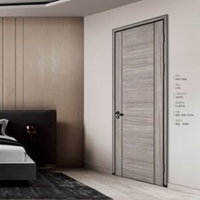 新款上市鑫順來X-8001平開叉色拼貼無漆環(huán)保鋁木門