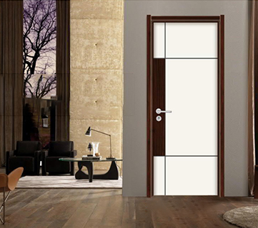 廠價(jià)熱銷鑫順來X-8076平開叉色實(shí)木烤漆門