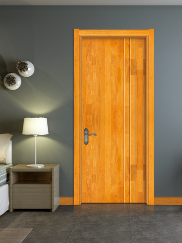 廠價直銷鑫順來X-8085平開實木烤漆門