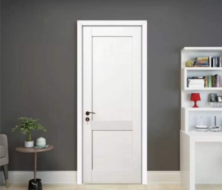 新品上市鑫順來X-8090平開雙層面板實(shí)木烤漆門