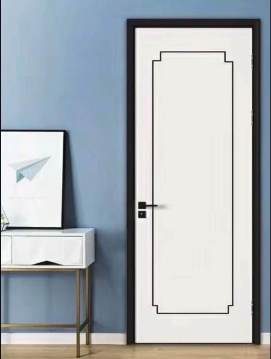 廠價(jià)直銷鑫順來X-8099平開叉色實(shí)木烤漆門