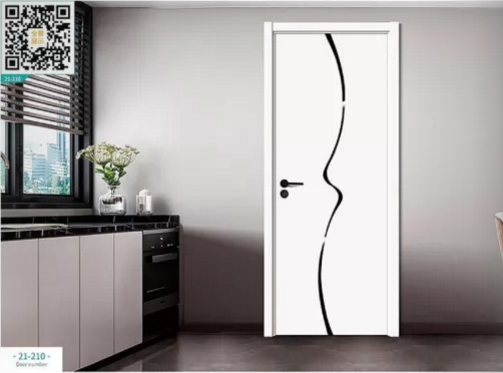 廠價(jià)新款鑫順來(lái)21-210掃碼叉色木門，掃二維碼看裝修風(fēng)格