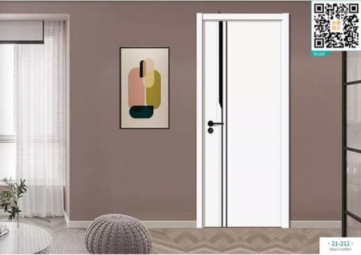 廠價(jià)新款鑫順來(lái)21-212掃碼叉色木門，掃二維碼看裝修風(fēng)格