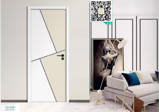 廠價(jià)新款鑫順來(lái)21-216掃碼叉色木門，掃二維碼看裝修風(fēng)格